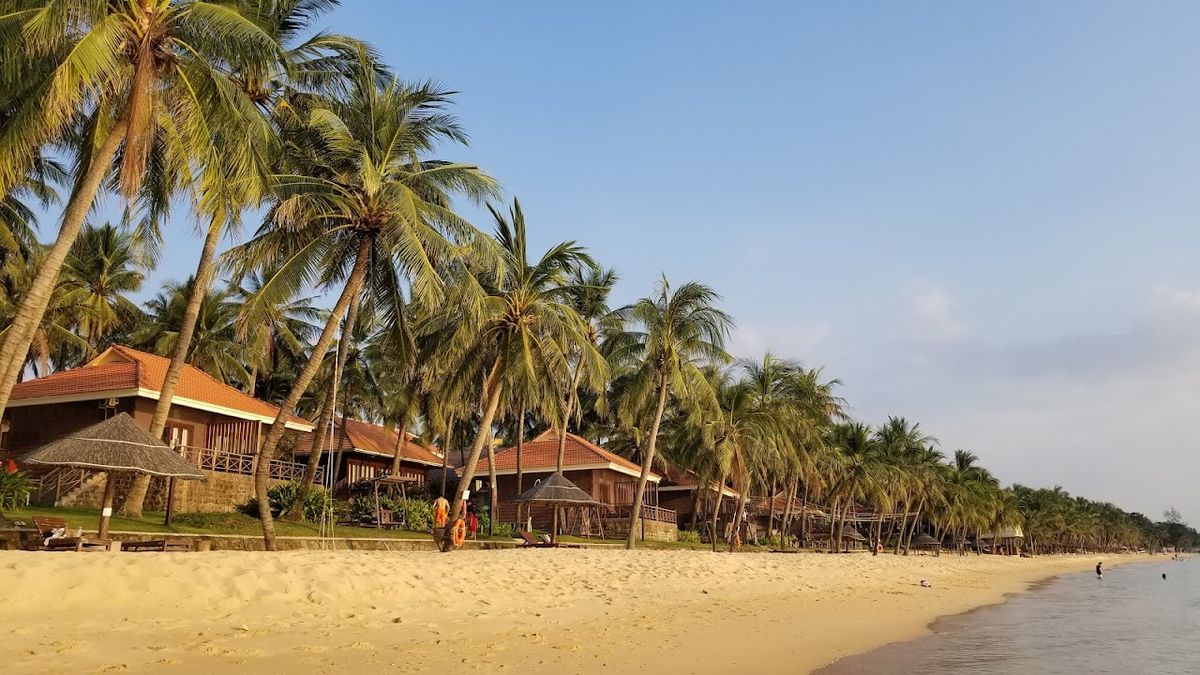The island's main 20km beach, Bãi Trường, Phu Quoc