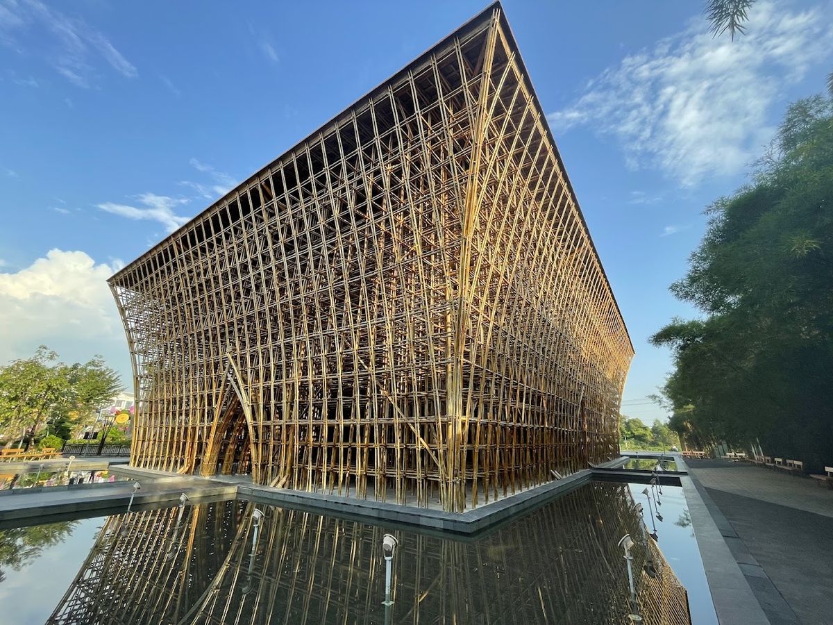 Vietnam's largest bamboo structure, 15 metres tall, Bamboo Legend, Phu Quoc