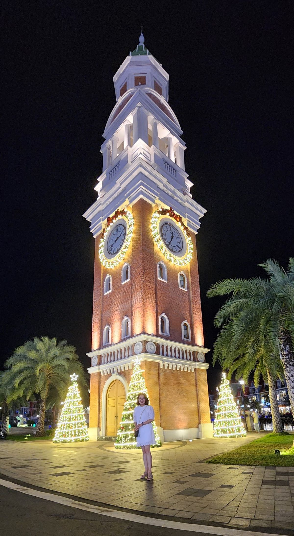 Ornate clock-tower landmark, Tháp Đồng hồ, Phu Quoc