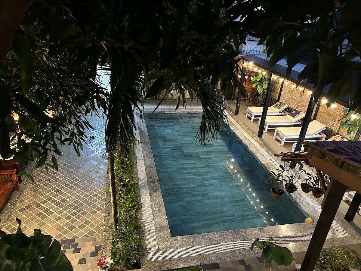 Ambedo Hotel room interior in Duong Dong