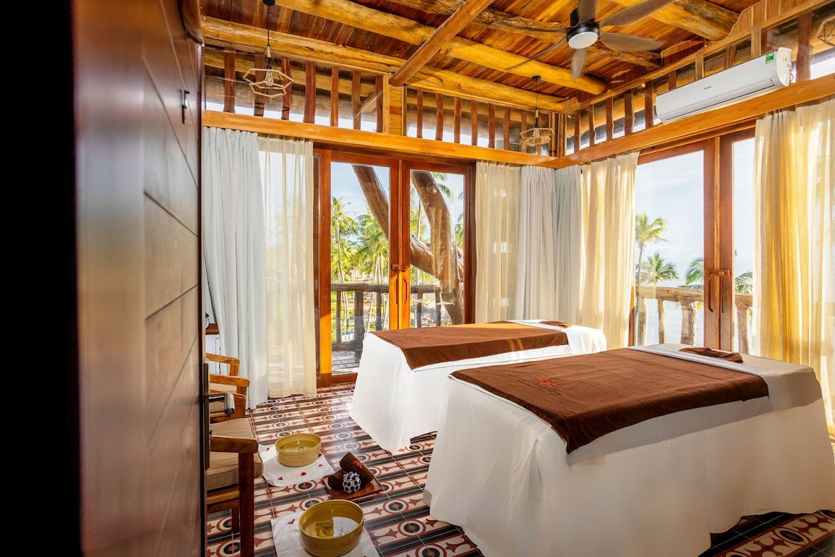 Grand Ocean Bay Resort Phu Quoc pool and grounds in Duong Dong