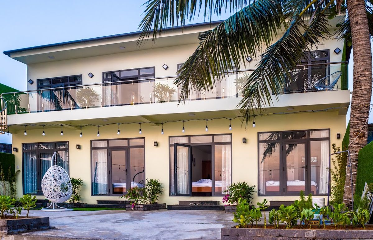 Heaven Land Homestay room interior in Ong Lang