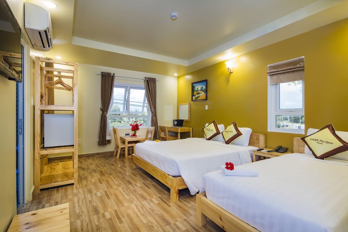 Lucky Phu Quoc Hotel pool and grounds in Duong Dong