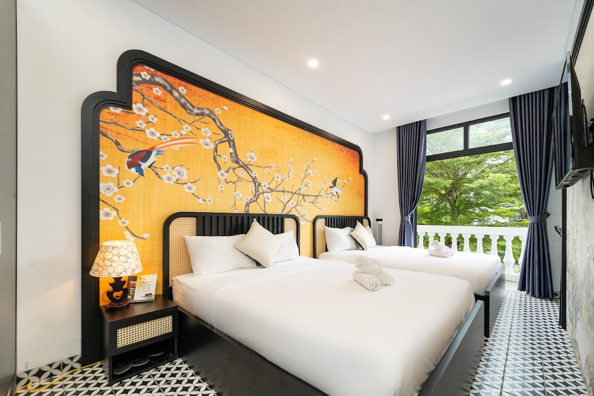 Moc Lam Homestay Grand World Phu Quoc room interior in Ganh Dau