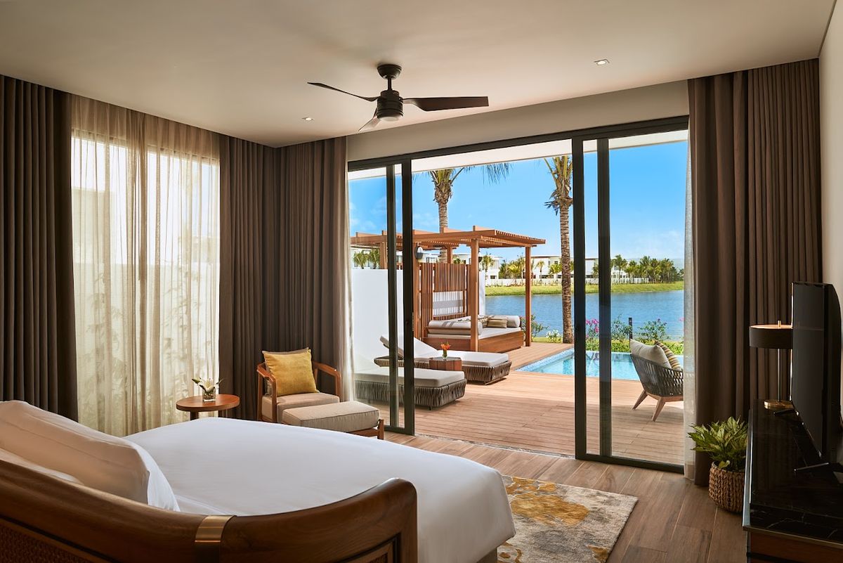 Mövenpick Resort Waverly Phu Quoc pool and grounds in Long Beach
