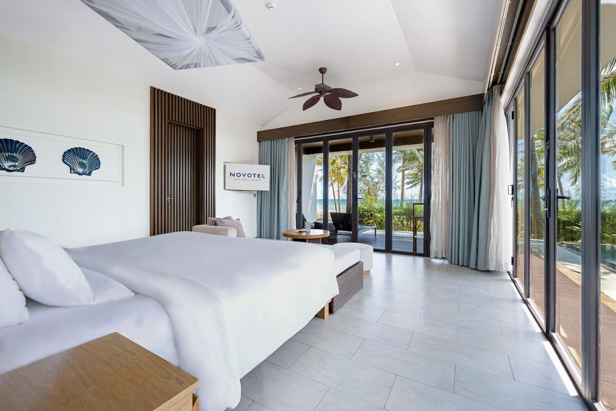 Novotel Phu Quoc Resort pool and grounds in Long Beach