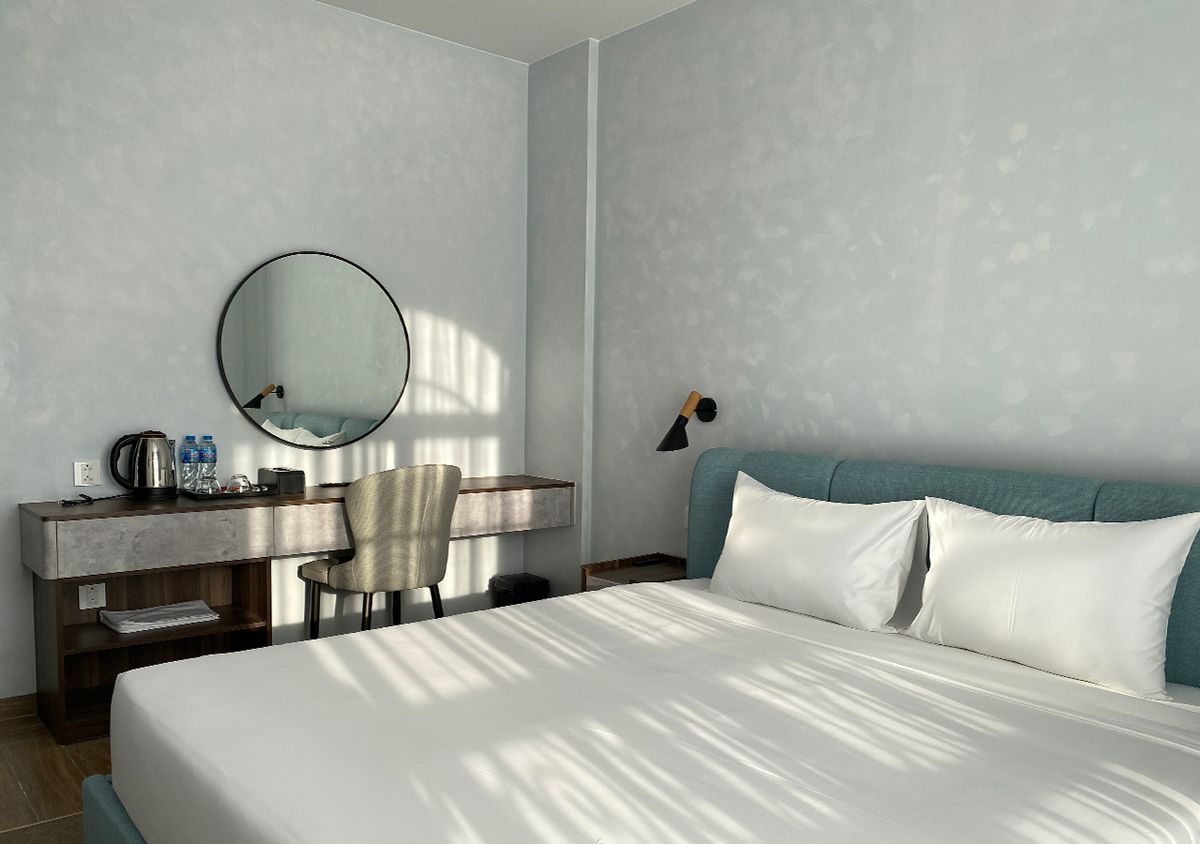 Sandora Boutique Hotel Phu Quoc pool and grounds in Bai Sao
